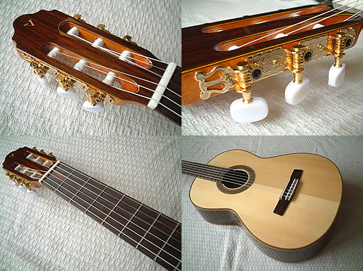新品クラシックギターVALENCIA CG-50、19,500円。トップはスプルース単板。